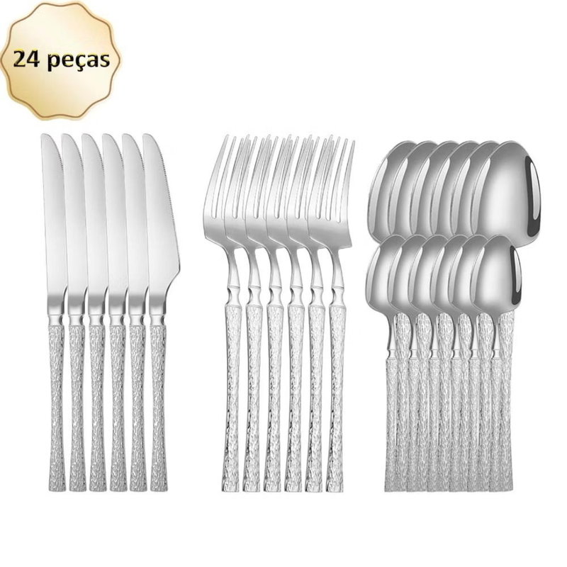 Talheres de Aço Inox Premium - Refinado Lar