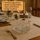 Conjunto com 6 Xícaras e Pires de Vidro 210ml