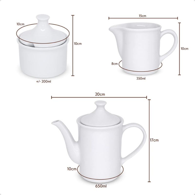 Kit Café Chá em Porcelana - Refinado Lar