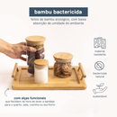 Kit Café com Bandeja e Potes para Mantimentos - Refinado Lar
