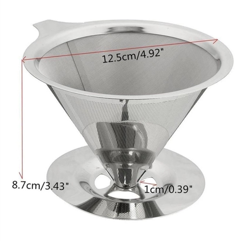 Filtro de Café Inox Reutilizável - Refinado Lar