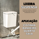 Lixeira Suspensa 9L com Tampa - Refinado Lar