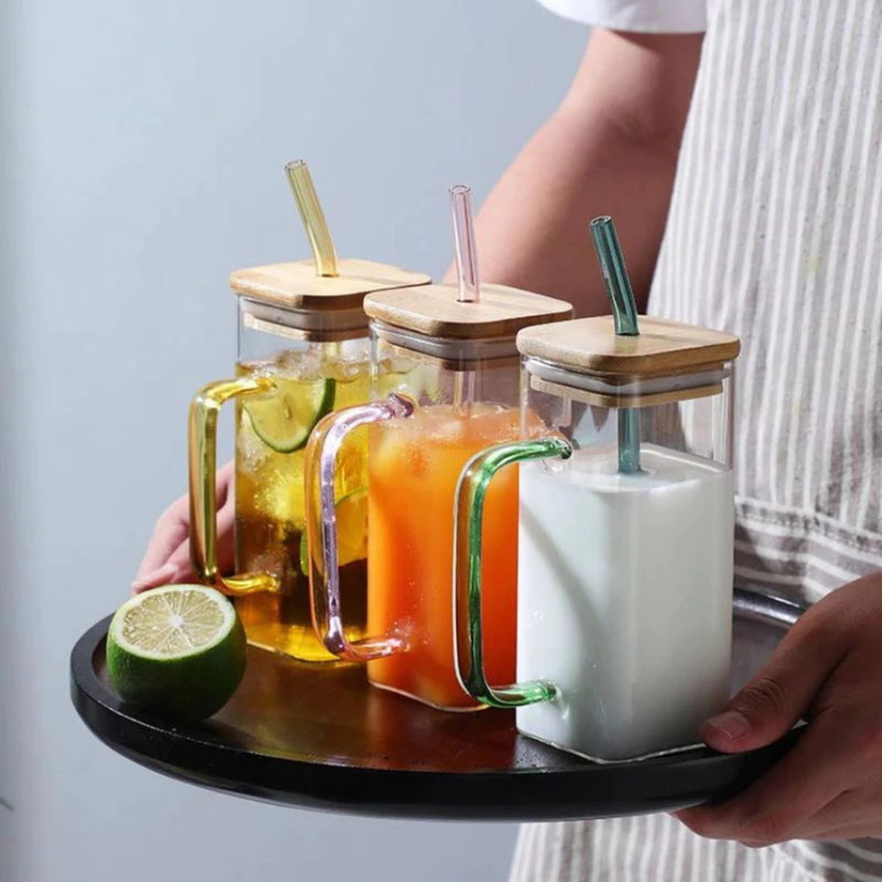 Caneca Sustentável com Tampa de Bambu - Refinado Lar