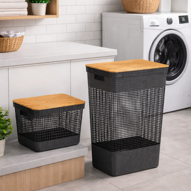 Cesto de Roupas e Organizador Premium - Refinado Lar