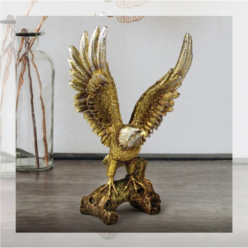Águia Estátua de Luxo para Decoração 30cm - Refinado Lar