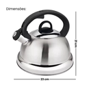 Chaleira Bule Inox Roma Brinox 2,7L - Refinado Lar