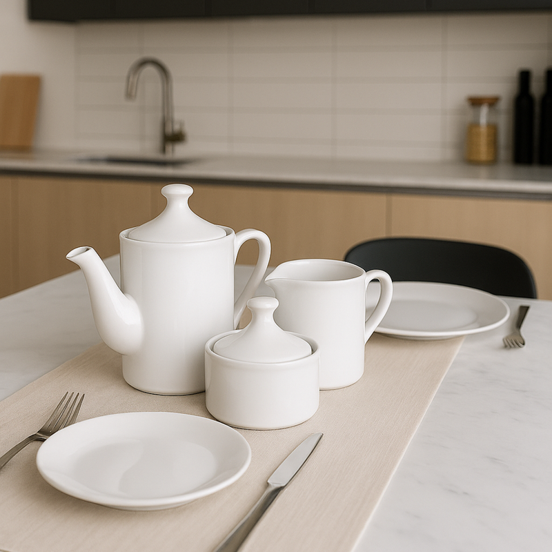 Kit Café Chá em Porcelana - Refinado Lar