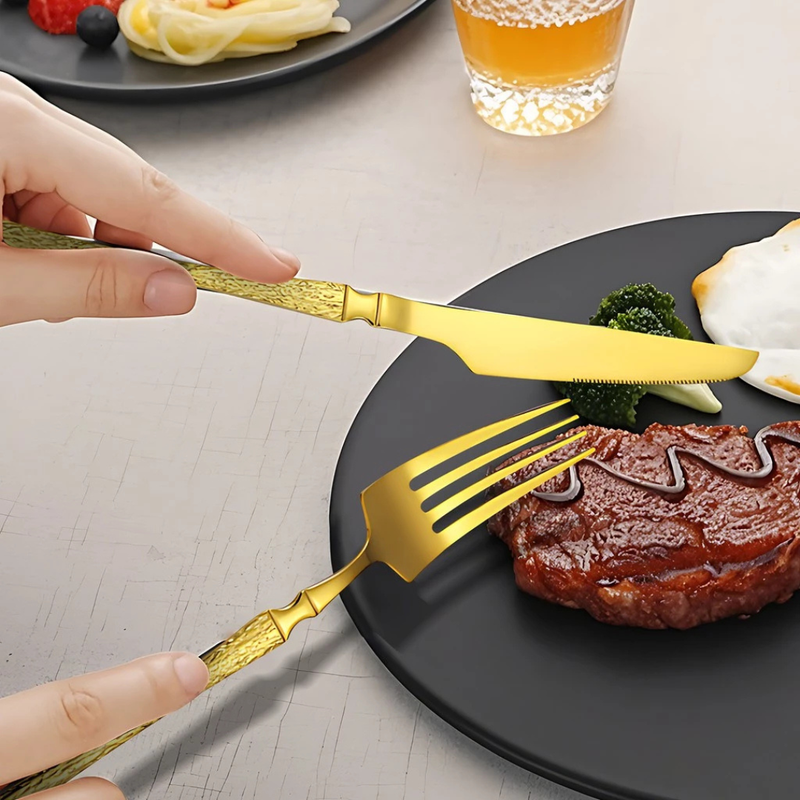 Talheres de Aço Inox Premium - Refinado Lar