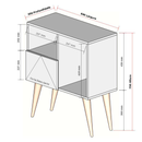 Aparador Retrô Multiuso - Refinado Lar