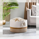 Cesto de Algodão 2 Cores - 51x33cm - Refinador Lar