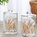 Kit 2 Porta Algodão e Cotonete | Acrílico Premium Transparente - Refinado Lar