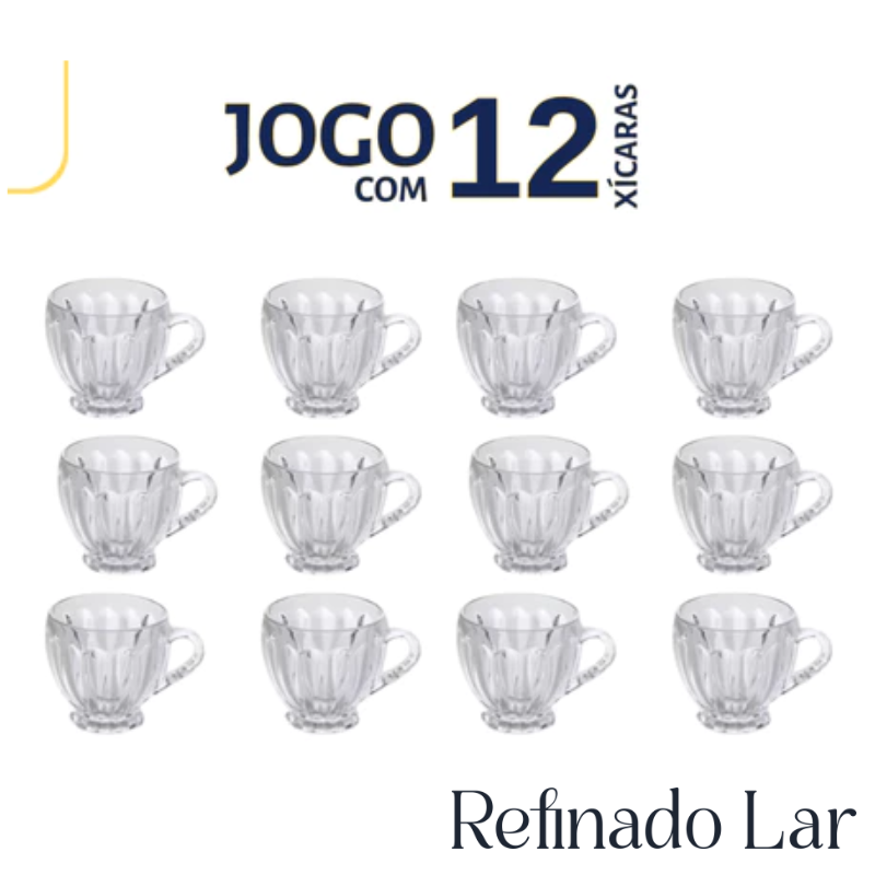 Jogo de Xícaras Elegance - Refinado Lar