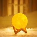 Luminária Lua 3D Realista - Refinado Lar