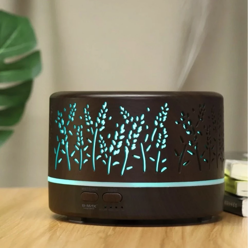 Umidificador de Ar 700ml | Design madeira - Refinado Lar