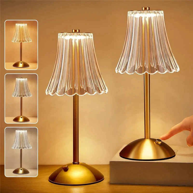 Luminária de Mesa 3 Cores LED Recarregável - Refinado Lar