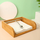 Porta Guardanapos de Bambu Natural - Refinado Lar