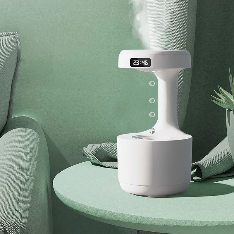 Umidificador Anti Gravidade | Aromas, Relógio e Luz - Refinado Lar