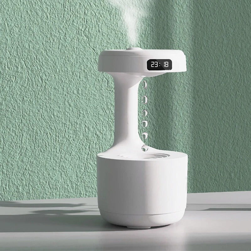 Umidificador Anti Gravidade | Aromas, Relógio e Luz - Refinado Lar