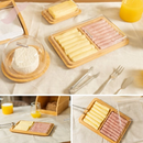 Porta Frios Duplo Sense | 2 Andares com Base de Bambu - Refinado Lar